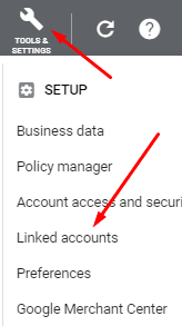 Tools settings & linked accounts