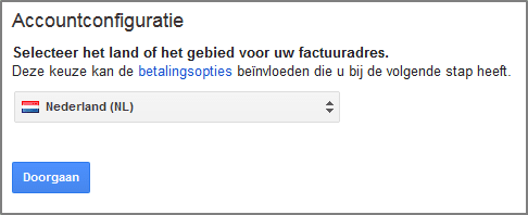 AdWords accountconfiguratie